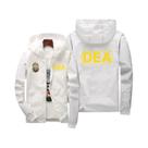 Jaqueta Masculina Respirável Com Capuz, Cor Sólida, Estilo Streetwear, Confortável, Roupa Externa US