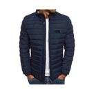 Jaqueta Masculina Slim Fit Com Gola Alta E Zíper, Moda Outono Inverno, Casaco De Negócios E Lazer
