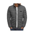 Jaqueta Masculina Slim Fit Com Gola Alta E Zíper, Moda Outono Inverno, Casaco De Negócios E Lazer