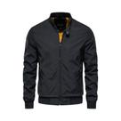 Jaqueta Masculina Slim Fit De Cor Sólida AIOPESON Casual Com Gola Alta Bomber De Alta Qualidade Para