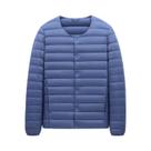 Jaqueta Masculina Ultra Leve De Plumas Com Gola Redonda E Forro Quente Para Outono/Inverno - Casaco Jaqueta Masculina Ultra Leve De Plumas Com Gola Redonda E Forro Quente Para Outono/Inverno - Casaco