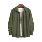 Jaqueta Masculina Vintage De Veludo Cotelê Estilo Hong Kong Tendência Primavera Outono Moda Casual