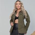 Jaqueta Max Jeans Feminina Moderna com Barra Desfiada Jaqueta Max Jeans Feminina Moderna com Barra Desfiada