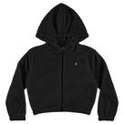 Jaqueta Menina Glinny em Malha Polar Fleece na cor Preta