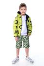 Jaqueta ML Infantil Oliver Puffer C/ Capuz Estampada Masculino REF190321123