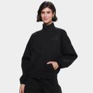 Jaqueta Moletom Adidas Gola Alta Casual Feminina