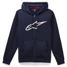 Jaqueta Moletom Alpinestars Ageless 2 Zip Azul Branco Jaqueta Moletom Alpinestars Ageless 2 Zip Azul Branco