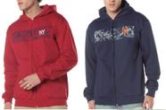 Jaqueta Moletom CDKA Com Capuz Zíper Masculino Adulto Cores e Estampas Sortidas - Ref 4705/4707/4709/4710/4711