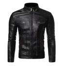 Jaqueta Motoqueiro Masculina Forrada Resistente Água Bolsos Zíper