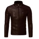 Jaqueta Motoqueiro Masculina Forrada Resistente Água Bolsos Zíper