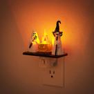 Jaqueta Night Light Halloween Amber Ghost Pumpkin, 1 pacote