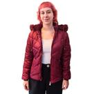 Jaqueta Nylon Alongada Forrada Com Capuz E Bolso Facinelli