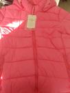 Jaqueta nylon com capuz EG rosa chiclete