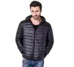 Jaqueta nylon impermeável capuz removível t10
