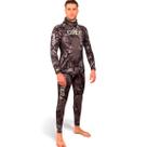 Jaqueta Omer Black Stone Neoprene 3mm/5mm com Camuflagem 3D Escura para Pesca Submarina Jaqueta Omer Black Stone Neoprene 3mm/5mm com Camuflagem 3D Escura para Pesca Submarina
