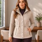 Jaqueta Parka Feminina Casaco Manga Combinada Tricô Blusa De Frio Luxo Inverno Peluciada Jaqueta Parka Feminina Casaco Manga Combinada Tricô Blusa De Frio Luxo Inverno Peluciada