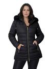 Jaqueta ParKa Feminina Dupla Face Nylon/Peluciada Preto