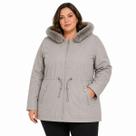 Jaqueta Parka Feminina Plus Size Facinelli 698013 Cinza Jaqueta Parka Feminina Plus Size Facinelli 698013 Cinza