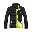 Jaqueta Parka Masculina De Inverno 2024, Moda Casual, Quente, Com Gola Alta, Zíper, À Prova De
