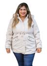 Jaqueta Parka Plus Size - Creme Jaqueta Parka Plus Size - Creme