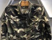 Jaqueta parka sarja feminina camuflada longa