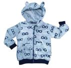 Jaqueta Peluciada Infantil Em Fleece Com Capuz de Orelinhas e Bolso Frontal Canguru - Zig Zig Zaa