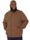 Jaqueta Plus Size Anistia Masculina Moletom Felpado Liso Caramelo