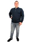 Jaqueta Plus Size Masculina Anistia Moletom Felpado Liso Jaqueta Plus Size Masculina Anistia Moletom Felpado Liso