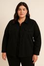 Jaqueta plus size sem cós