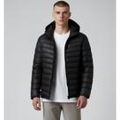 Jaqueta Preta Masculina Puffer Casaco Bobojaco Preto com Capuz