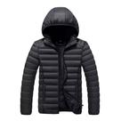 Jaqueta Puffer Bobojaco Blusa de Frio Casaco Capuz Removivel Impermeavel Ziper Punho Elastico Inverno Tamanho:PCor:Pret