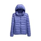 Jaqueta Puffer Com Capuz Para Mulheres plus Size, Leve E Quente, Casaco Curto De Penas De Pato