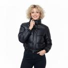Jaqueta Puffer Couro Feminina Bobojaco Inverno