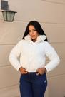 Jaqueta Puffer Dupla Face Cropped Feminina