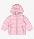 Jaqueta Puffer Feminina com Capuz Trick Nick Rosa