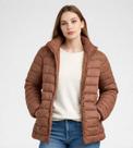 Jaqueta Puffer Feminina Peluciada Sea Surf Marrom