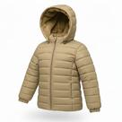 Jaqueta Puffer Infantil Feminina Bobojaco Casaco Capuz Frio COR:MARROMTAMANHO:6