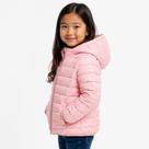 Jaqueta Puffer Infantil Juvenil Casaco Criança com Touca COR:ROSATAMANHO:14