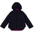 Jaqueta Puffer Infantil Menina em Tarefá Bobojaco 100% Poliamida Microfibra com Capuz e Bolso Malwee