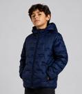 Jaqueta Puffer Infantil Menino Com Capuz Sea Surf Azul