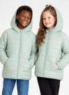 Jaqueta Puffer Inverno Unissex Verde Com Capuz