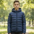 Jaqueta Puffer Juvenil Masculina Bobojaco Casaco Capuz Frio COR:PRETOTAMANHO:12