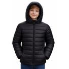 Jaqueta Puffer Juvenil Meninos Com Bolsos Red Nose Com Ou Sem Capuz