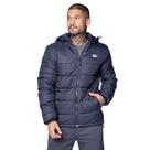 Jaqueta Puffer Masculina Gangster com Capuz Removível Marinho