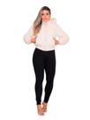 Jaqueta Puffer Veludo Feminina Revestida Com Capuz Bege