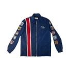 Jaqueta Racer Navy Para Mulheres E Homens Com Patches Comemorativos Jaqueta De Corrida Lana Merch