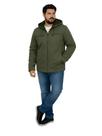 Jaqueta Sarja Masculina Revestida Com Bolsos Plus Size