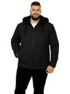 Jaqueta Sarja Masculina Revestida Com Bolsos Plus Size