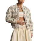 Jaqueta Shiyifa Embroidered Daisy Cropped Bomber para mulheres Jaqueta Shiyifa Embroidered Daisy Cropped Bomber para mulheres