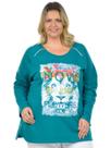 Jaqueta show moletinho plus size fenomenal